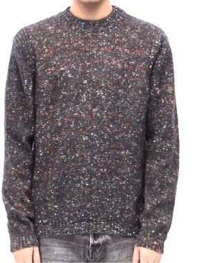 PS Paul Smith Wool Blend Speckled multicolored Crewneck Flecked Knit Sweater XS